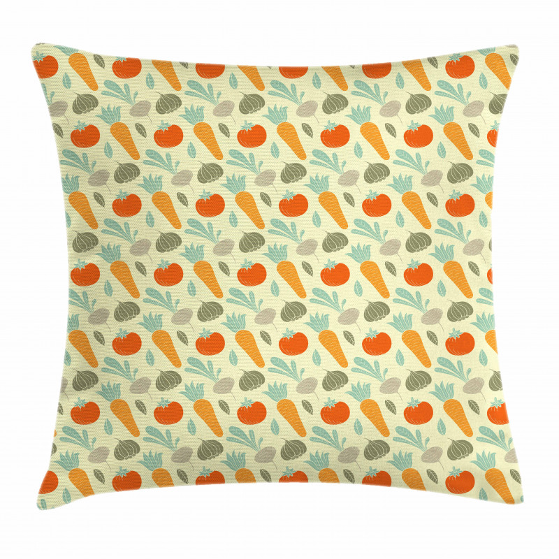 Organic Food Composition Pillow Cover