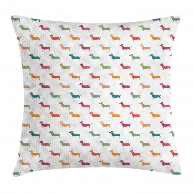 Little Dachshund Breeds Pillow Cover