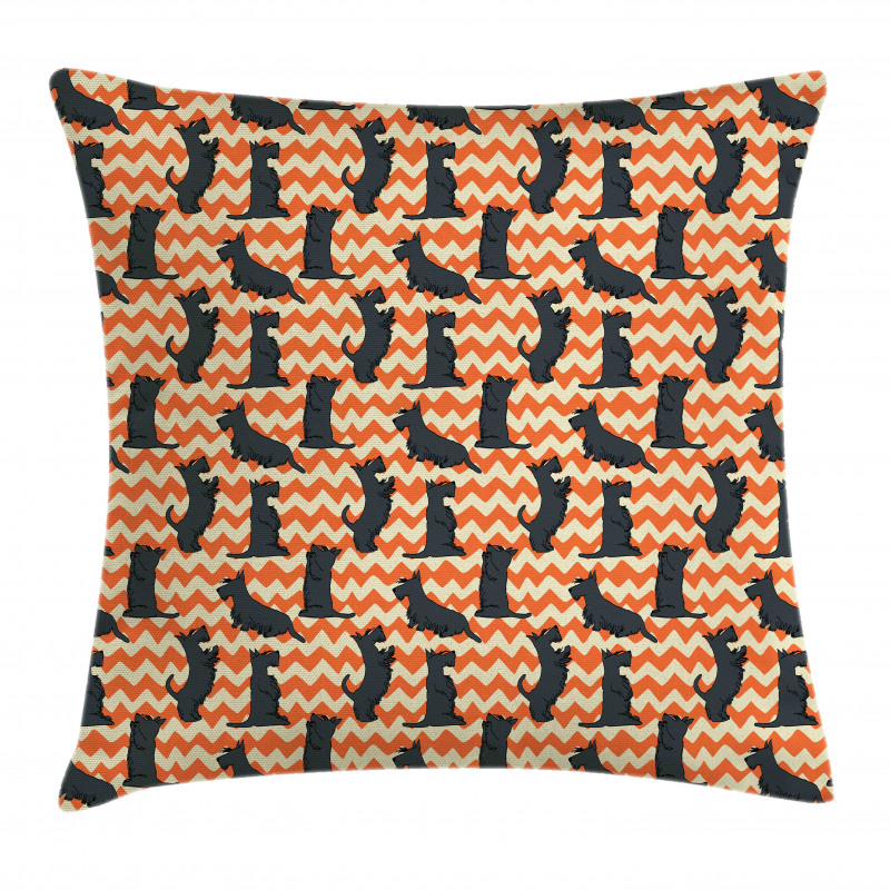 Crooked Zigzag Backdrop Pillow Cover