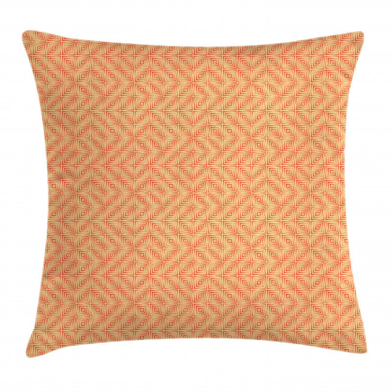 Grunge Style Square Tiles Pillow Cover