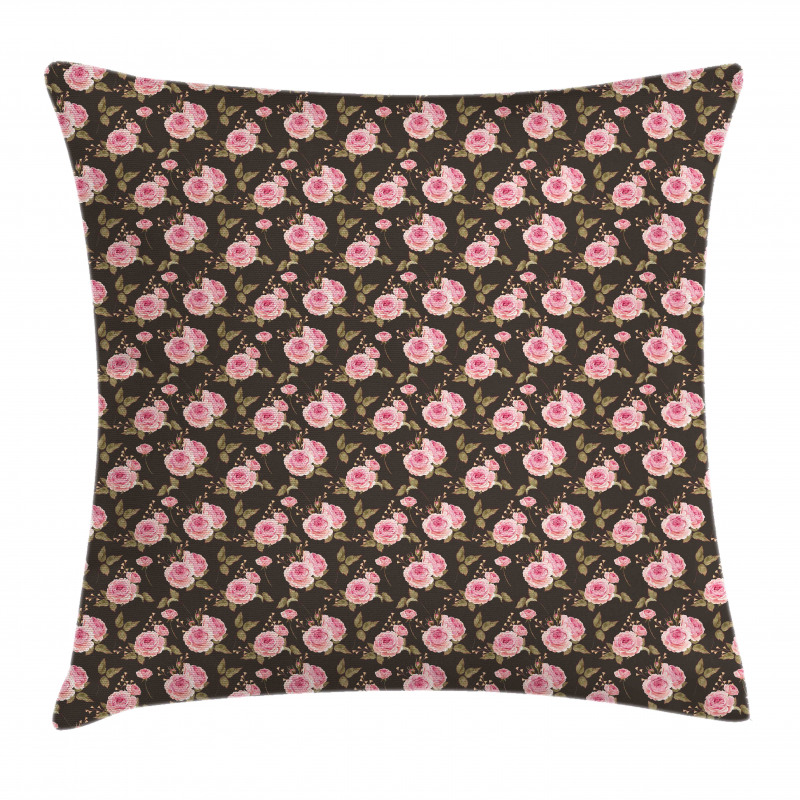 Gentle English Rosebuds Pillow Cover