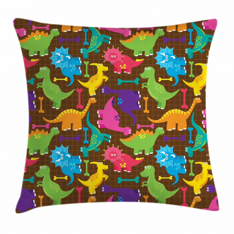 Baby Wild Dinos Kids Pillow Cover