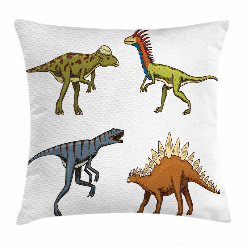 Reptile Fossils Animals Pillow Cover