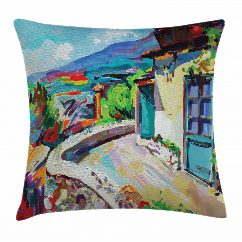 Idyllic Summer Cottage Pillow Cover