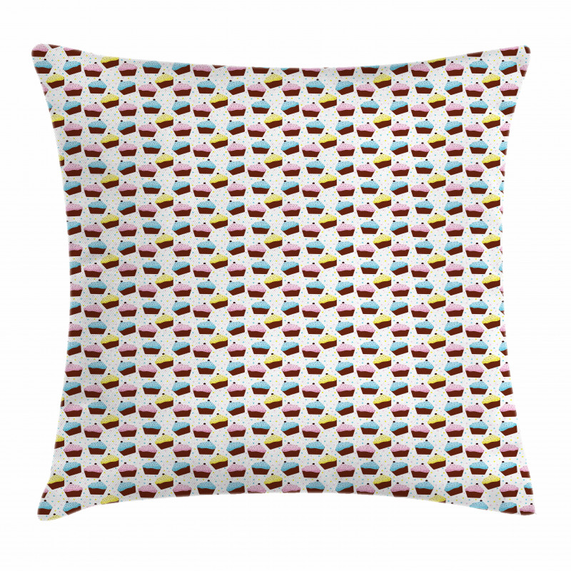 Colorful Celebration Cakes Pillow Cover