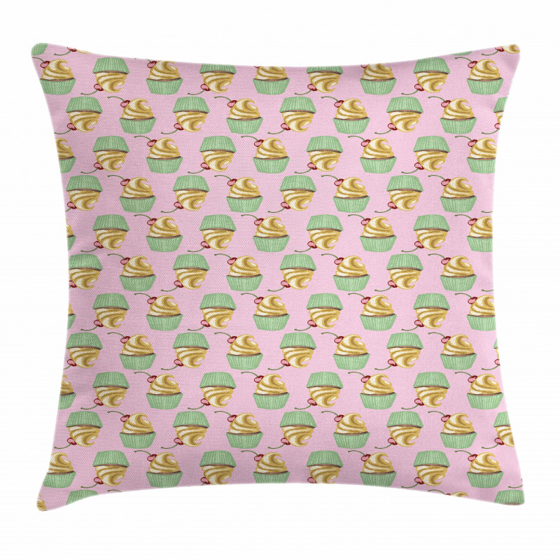 Whipped Cream and Cherry Pillow Cover