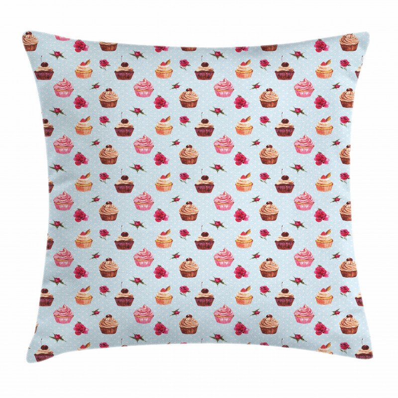 Valentines Lovers Muffins Pillow Cover