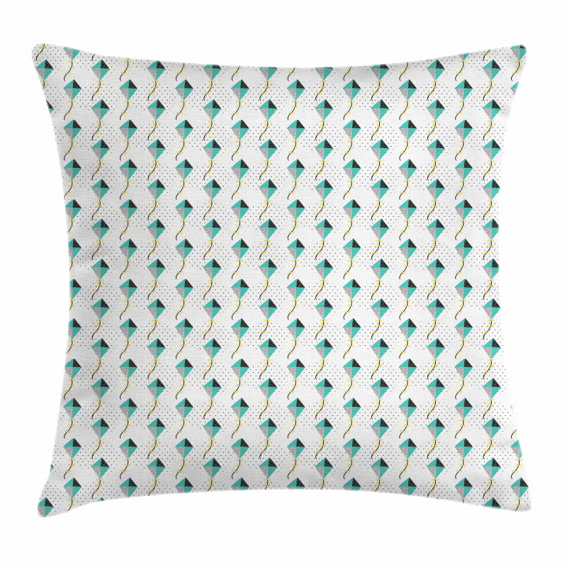 Geometric Triangles Circles Pillow Cover