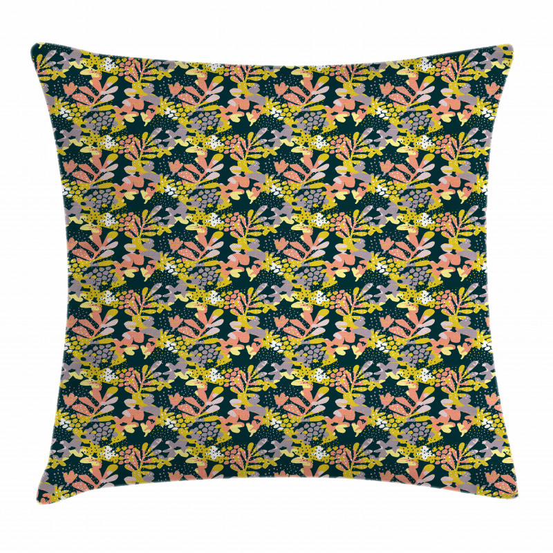 Abstract Soft Spring Foliage Pillow Cover