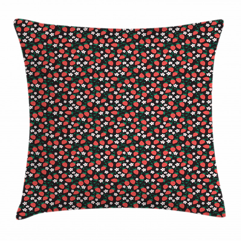 Fresh Summer Fruit Daisy Pillow Cover