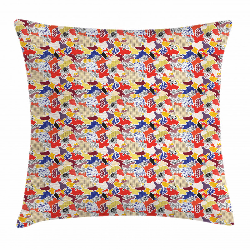 Colorful Floral Abstract Pillow Cover