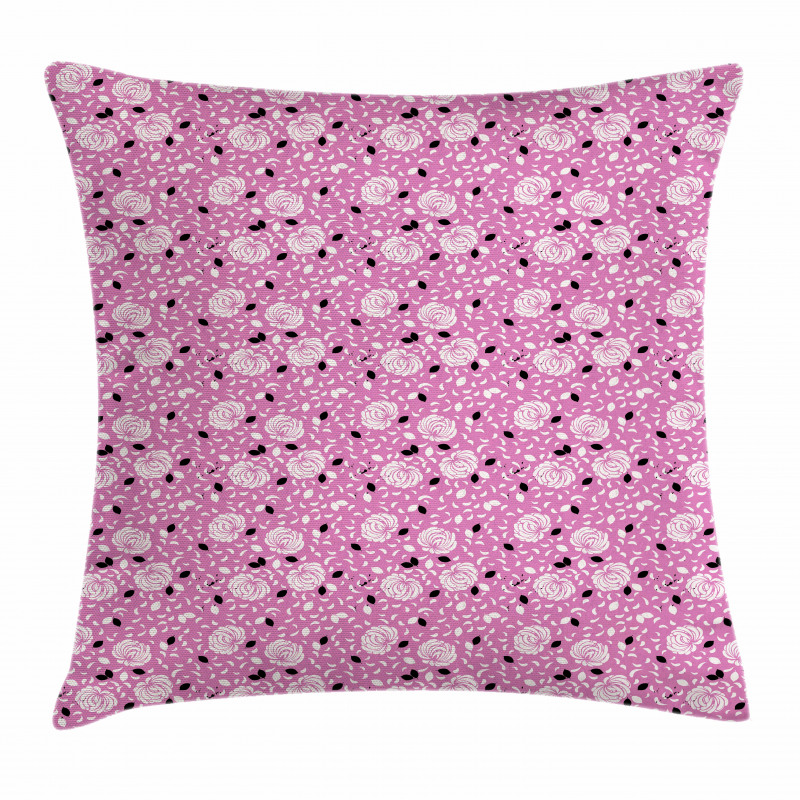 Silhouette Spring Petals Pillow Cover