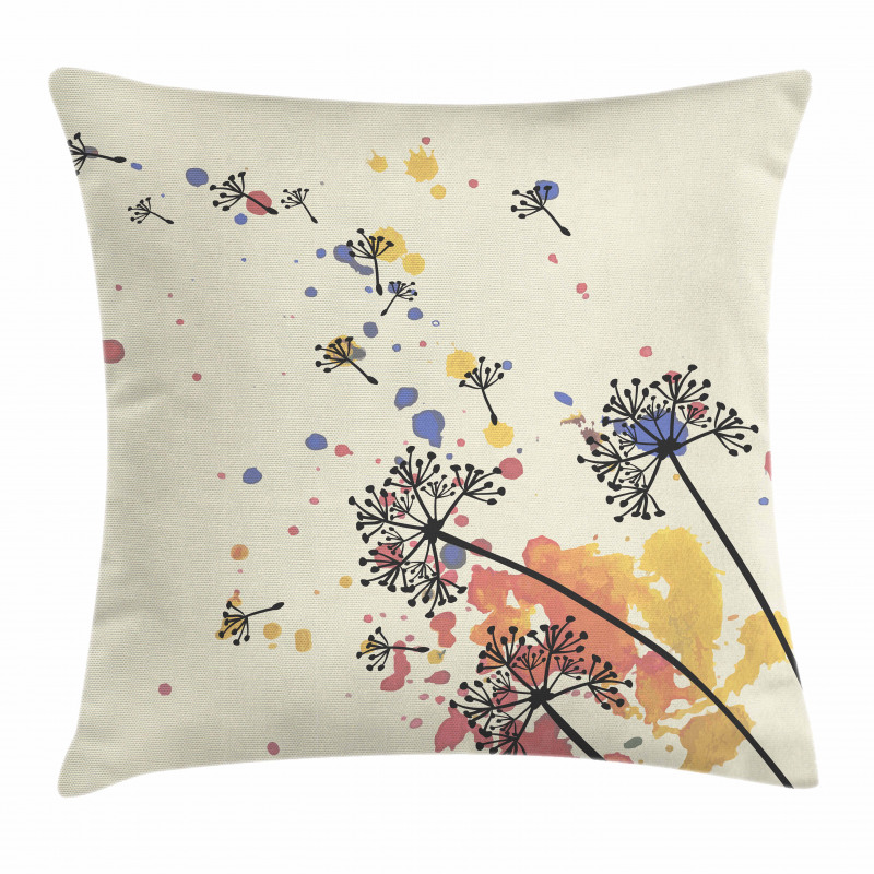 Blowball Seed Color Stain Pillow Cover