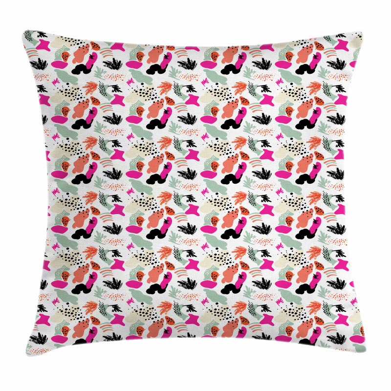 Formless Colorful Shapes Pillow Cover