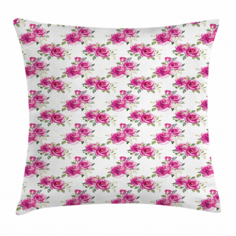 Romantic Posy of Flowers Pillow Cover