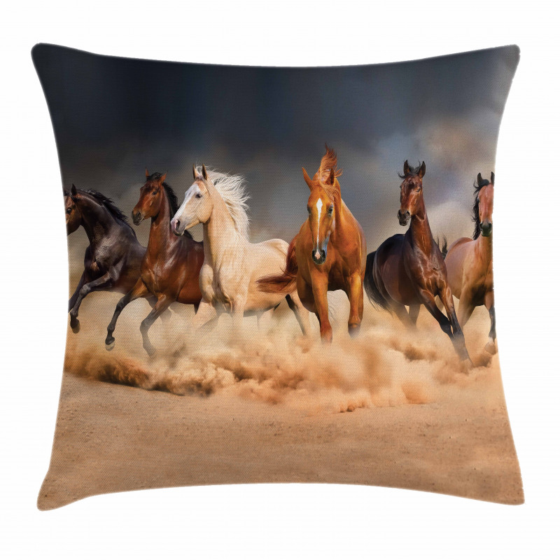Equine Themed Animals Pillow Cover