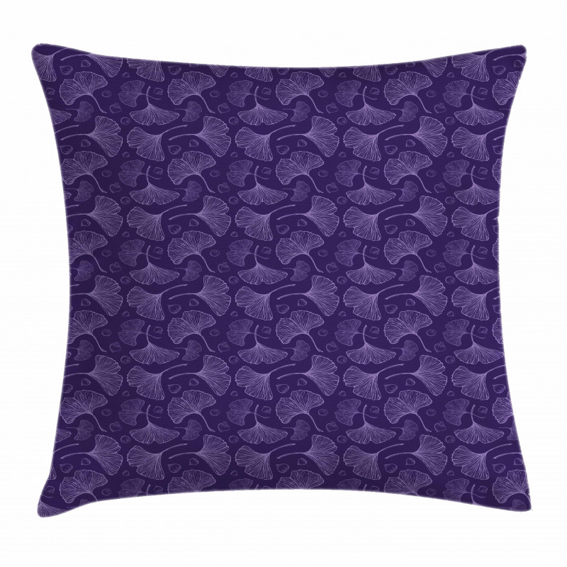 Psychedelic Biloba Tree Leaf Pillow Cover