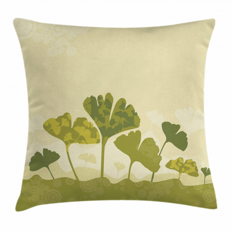 Natural Curved Tree Leaves Pillow Cover