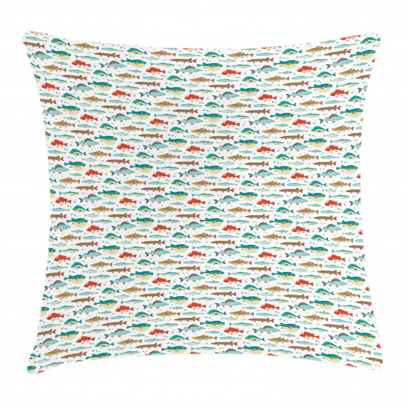 Colorful Ocean Animal Pattern Pillow Cover