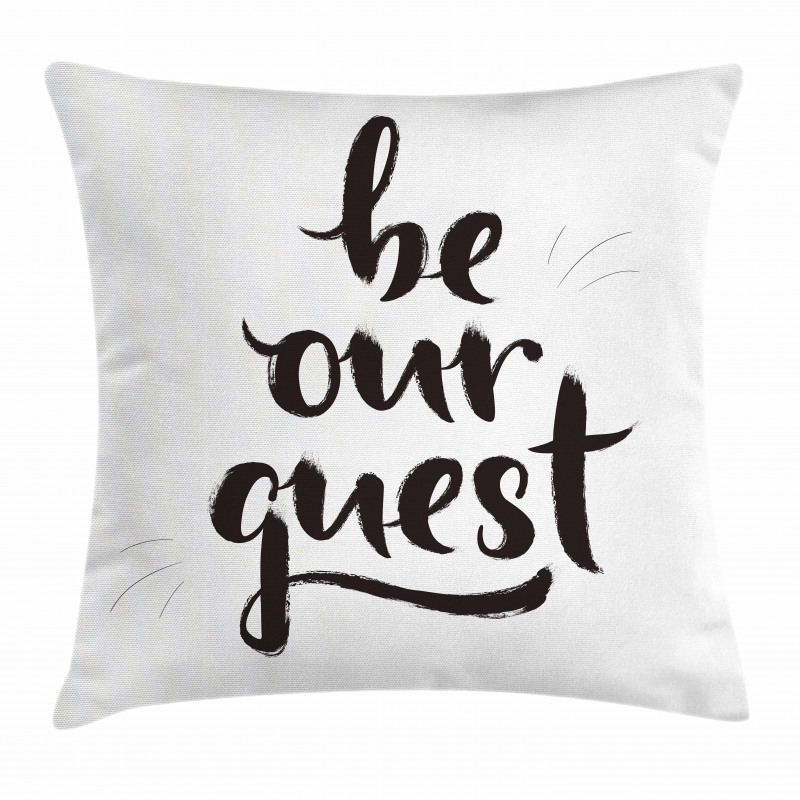 Calligraphic Words Art Pillow Cover