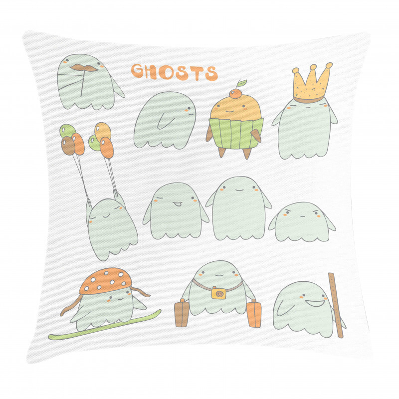 Funny Scary Characters Pillow Cover