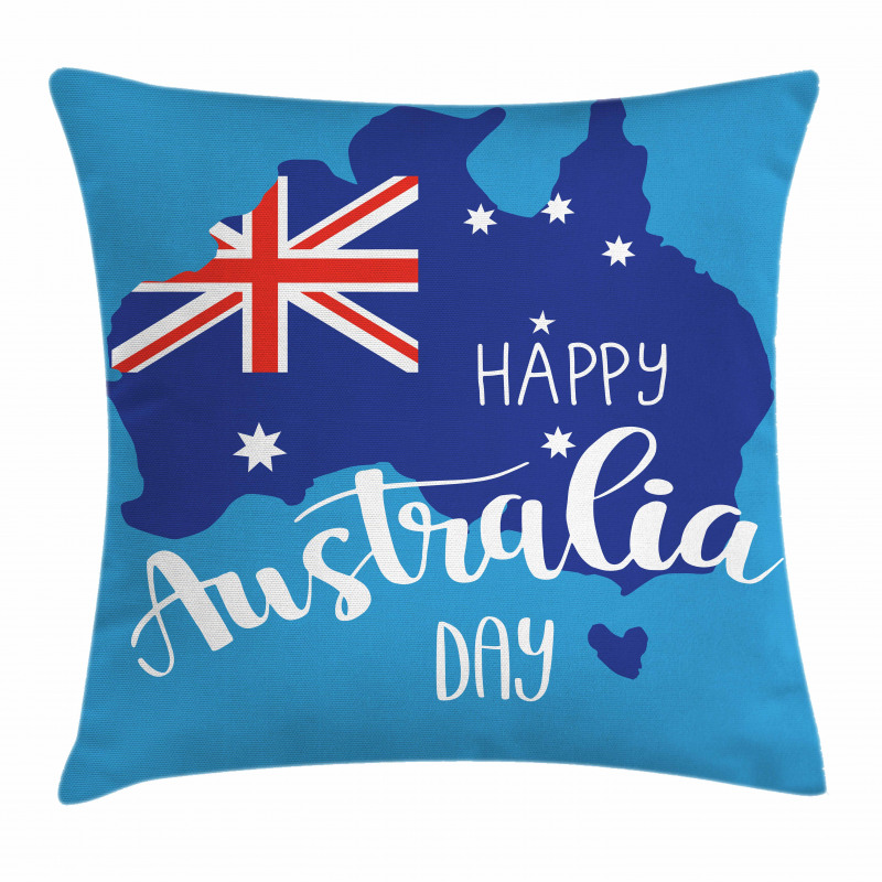 Aussie Day Words Pillow Cover