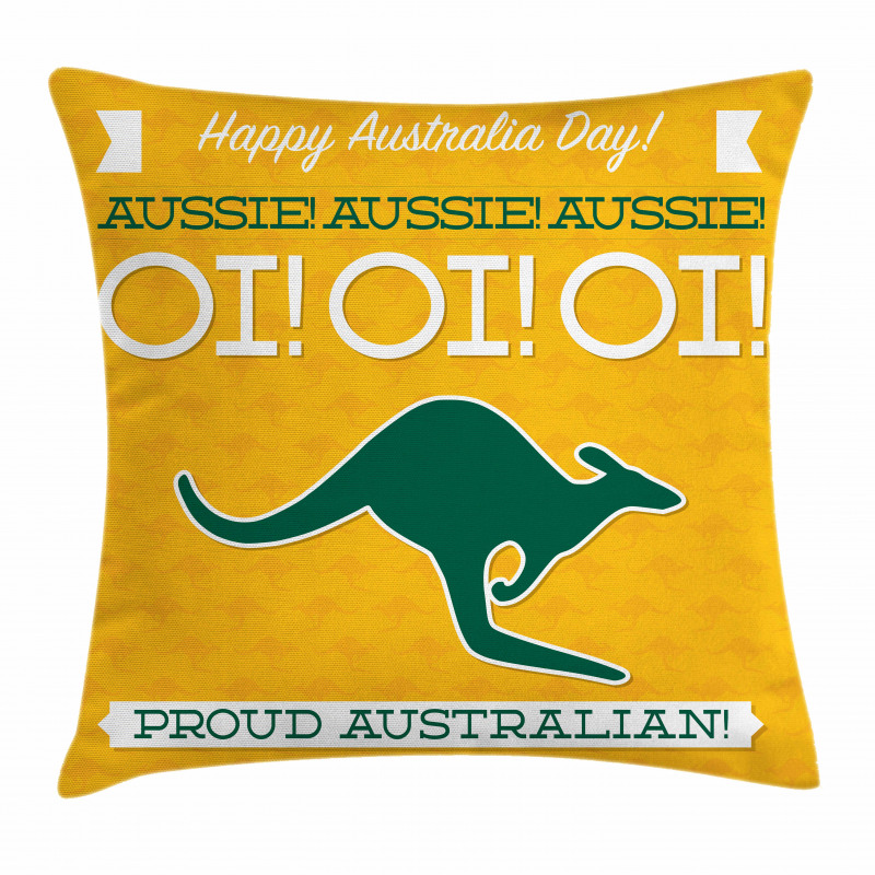 Kangaroo Animal Pillow Cover