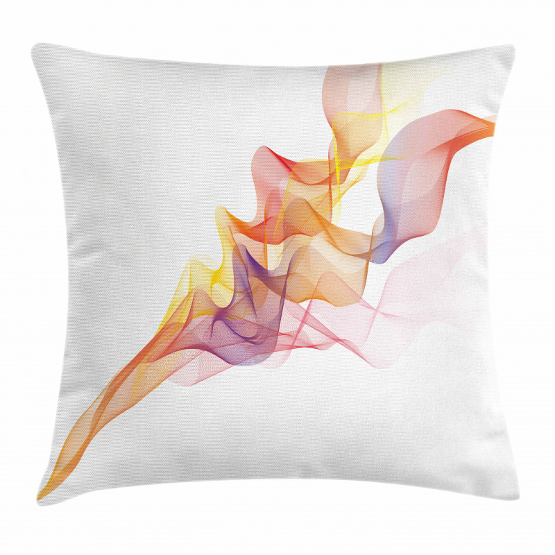 Colorful Abstract Lines Waves Pillow Cover