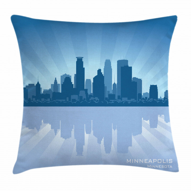 Minneapolis Silhouette Pillow Cover