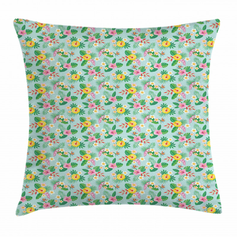 Bird of Paradise Flowers Pillow Cover