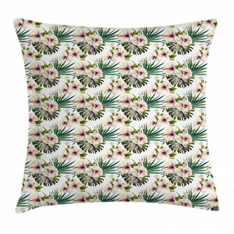Romantic Jungle Flourish Pillow Cover