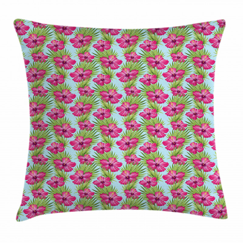 Hand-drawn Summer Pattern Pillow Cover
