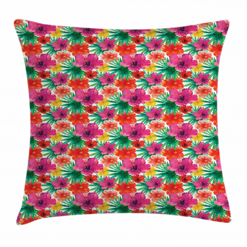 Lively Tropical Forest Pillow Cover