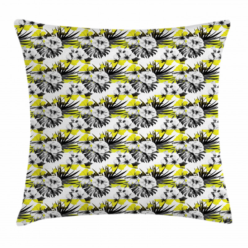 Hibiscus Buds and Blossoms Pillow Cover
