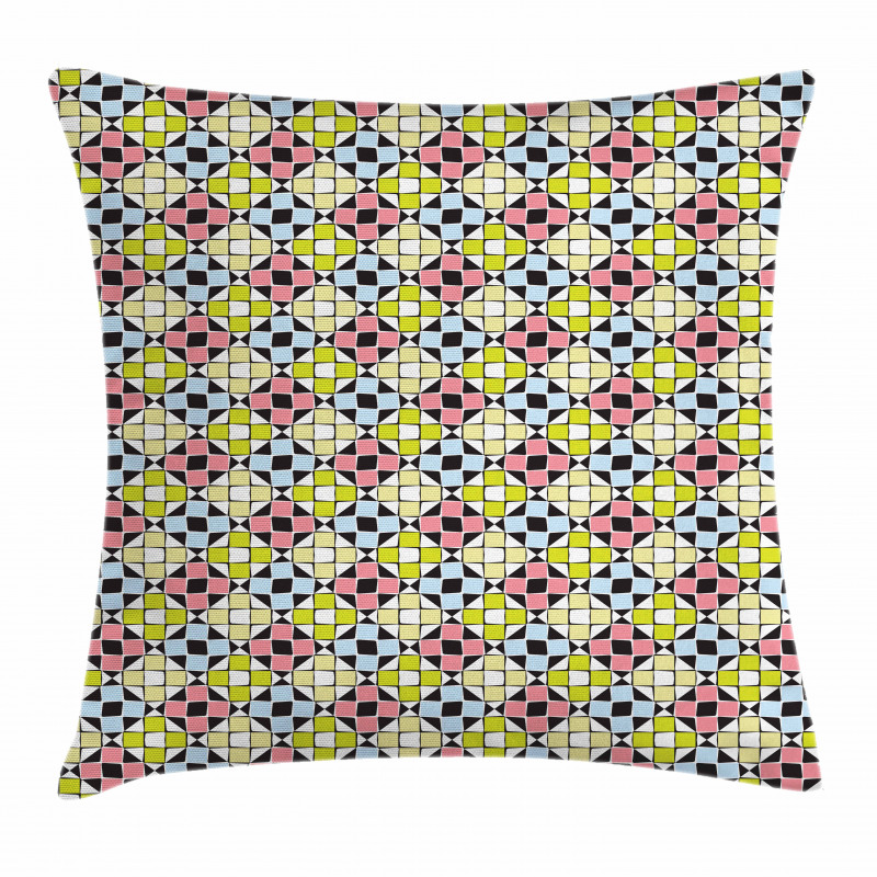 Colorful Mosaic Style Pillow Cover