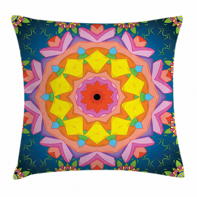 Petals in Vibrant Colors Pillow Cover
