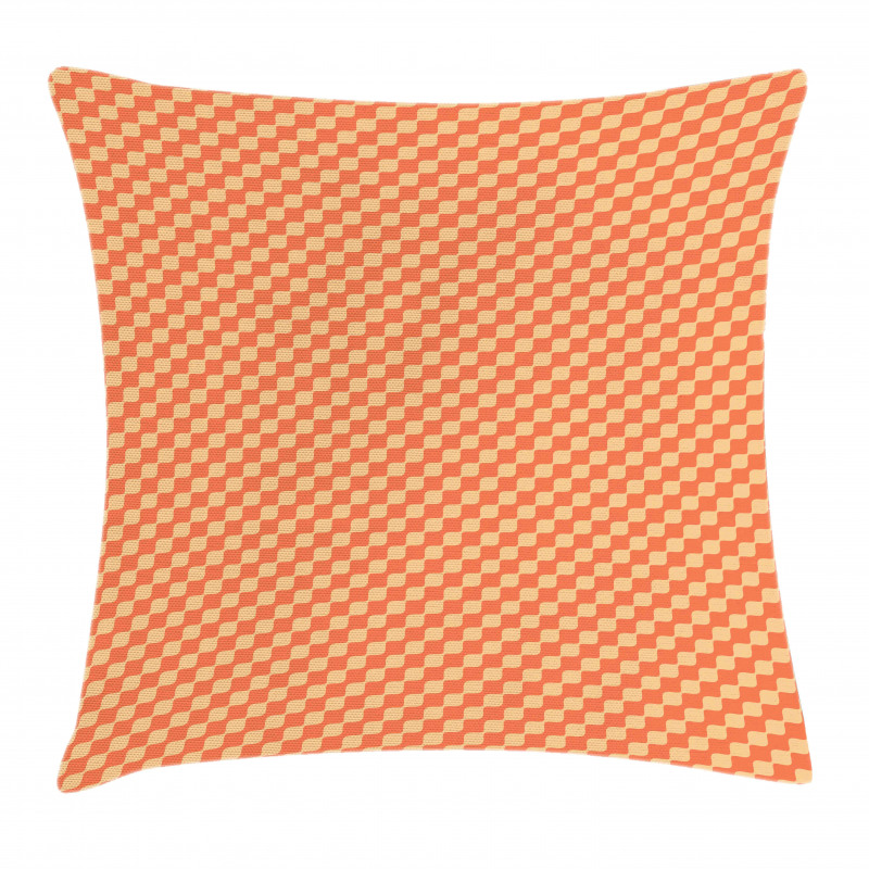 Wavy Lines in Retro Style Pillow Cover