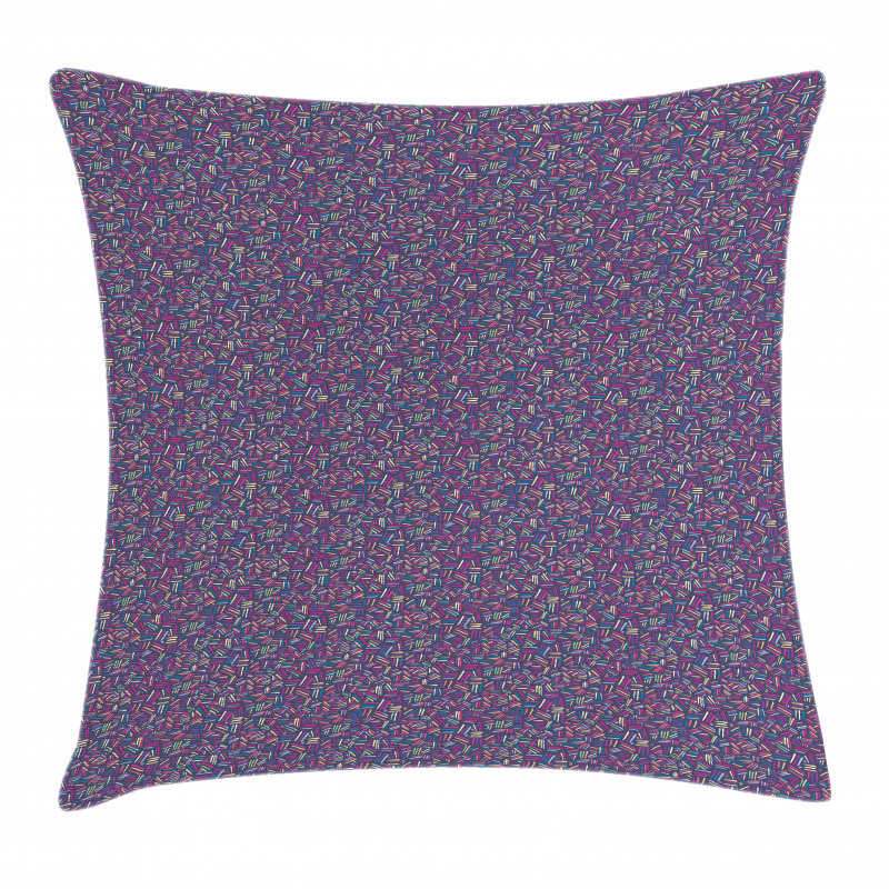 Doodle Scratches Pattern Pillow Cover