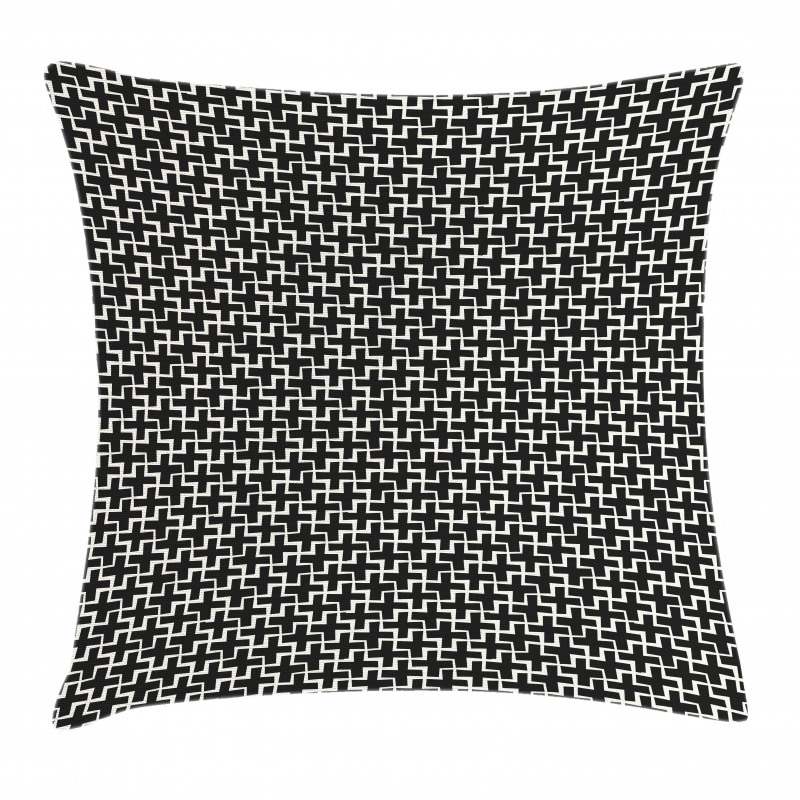 Plus Sign Geometric Pillow Cover