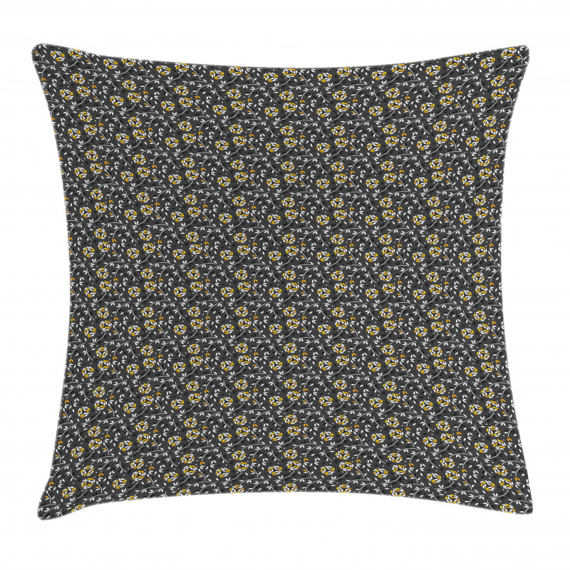 Countryside Theme Foliage Pillow Cover