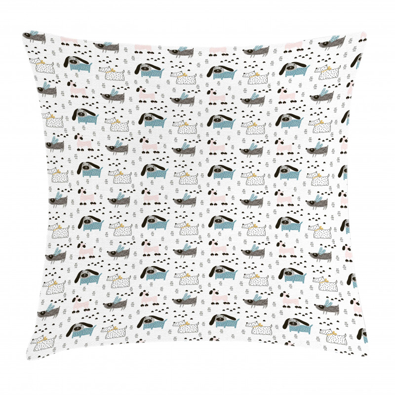 Pure Breed Dog Pattern Pillow Cover