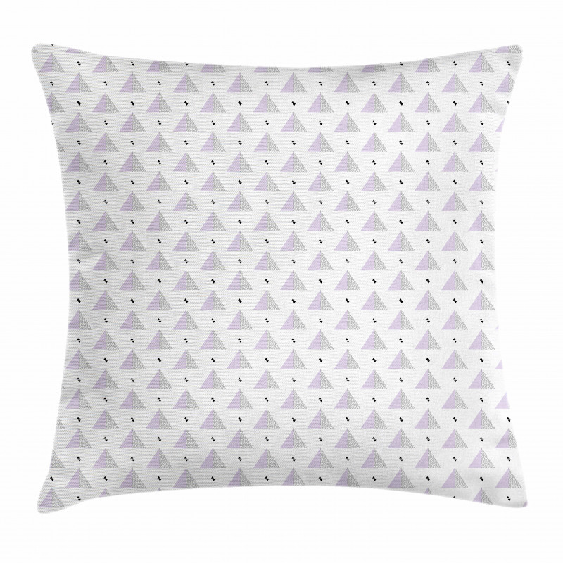 Retro Style Triangles Pillow Cover