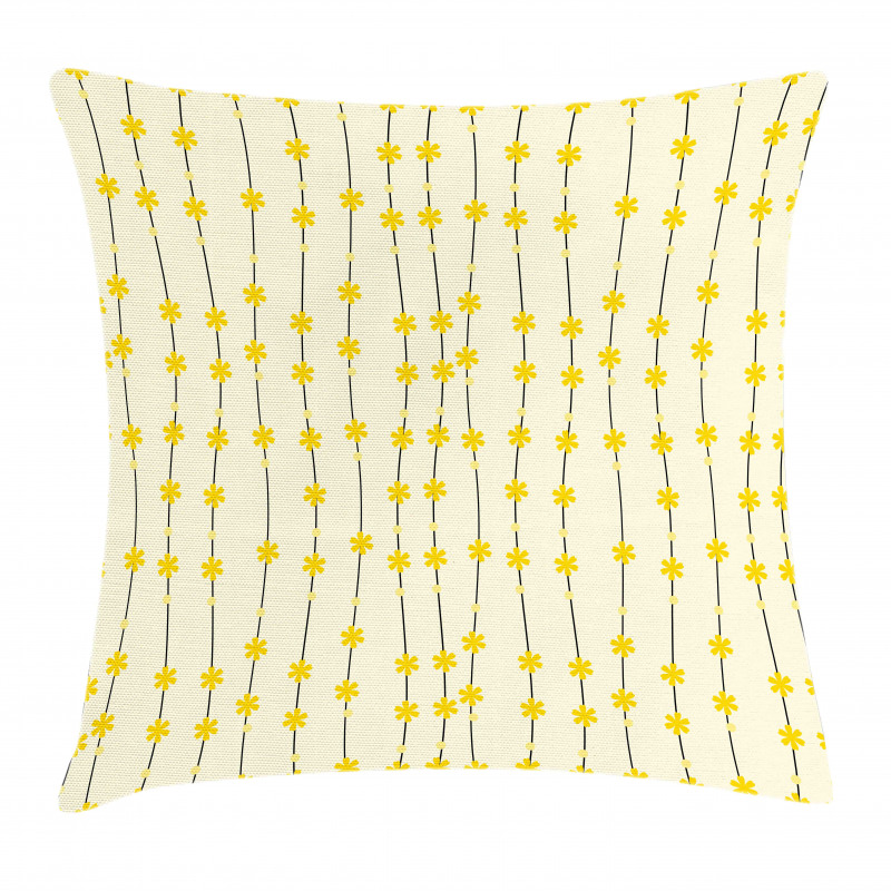 Abstract Little Daffodils Pillow Cover