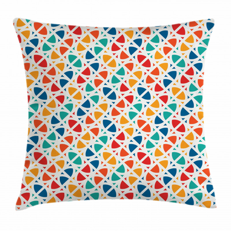 Trippy Geometric Fractal Pillow Cover