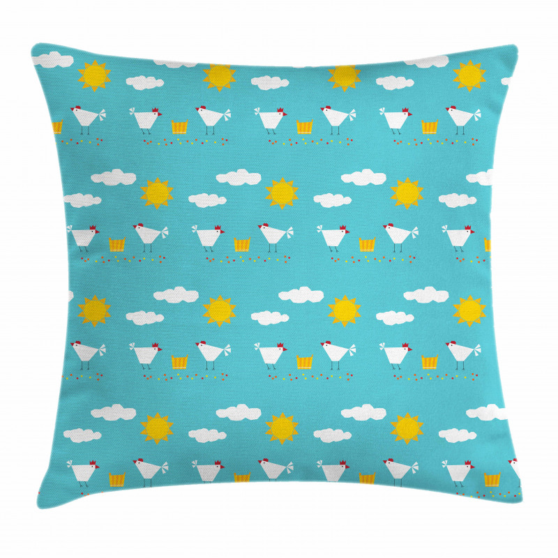 Happy Funny Farm Morning Pillow Cover