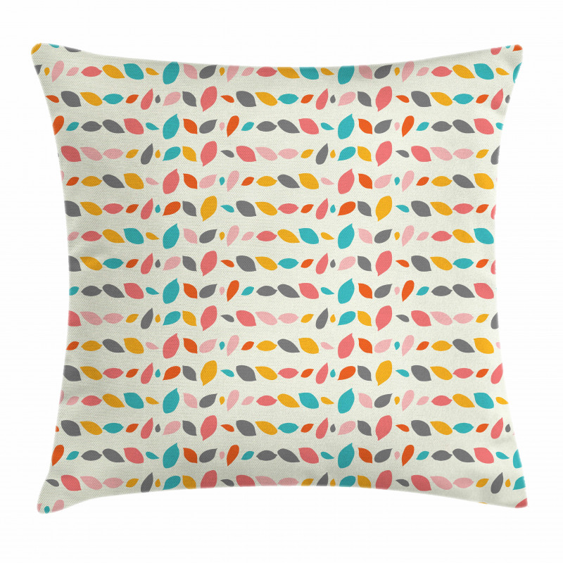 Leaves in Pastel Shades Pillow Cover