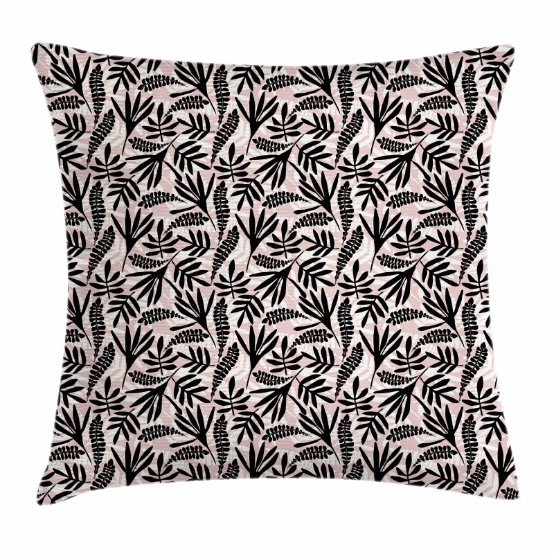 Modern Abstract Foliage Art Pillow Cover