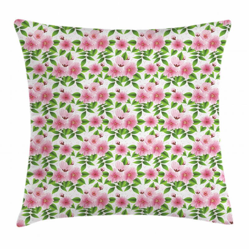 Japanese Sakura Tree Pillow Cover