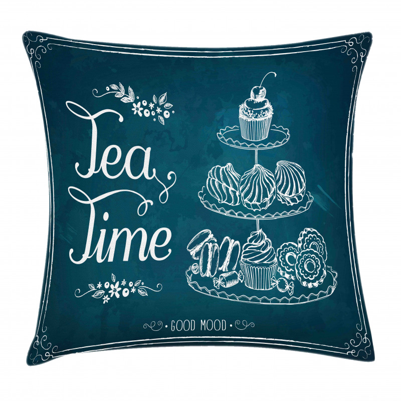 Pastries Bakery Drawing Art Pillow Cover