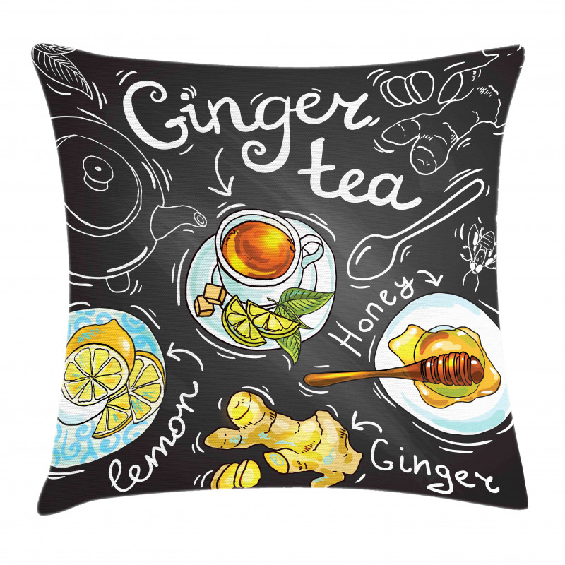 Healthy Lifestyle Drink Theme Pillow Cover